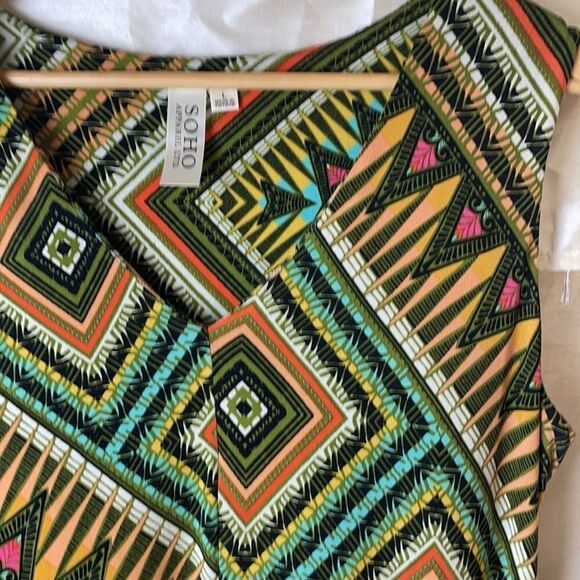 SOHO Apparel Ltd.  L boho geometric print dress - Picture 4 of 10